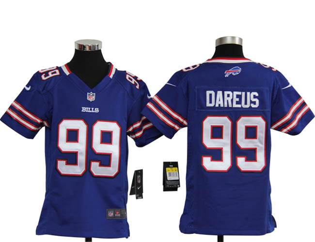 Nike Youth NFL Buffalo Bills Marcell Dareus 99 White Game Jersey